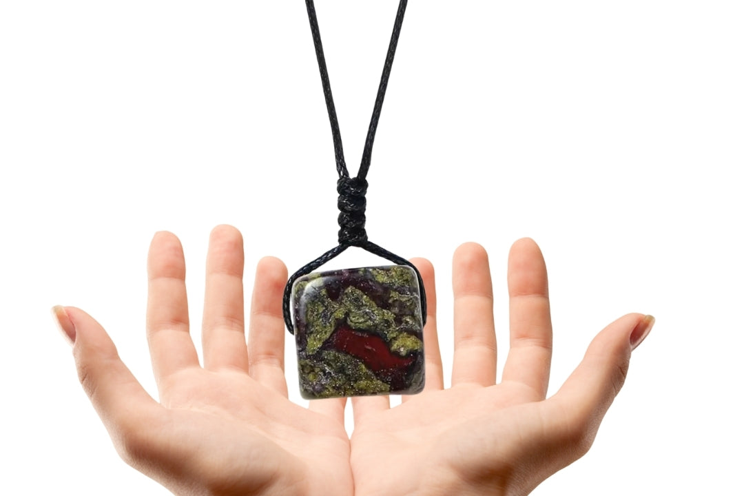 Dragon Blood Jasper Crystal Necklace