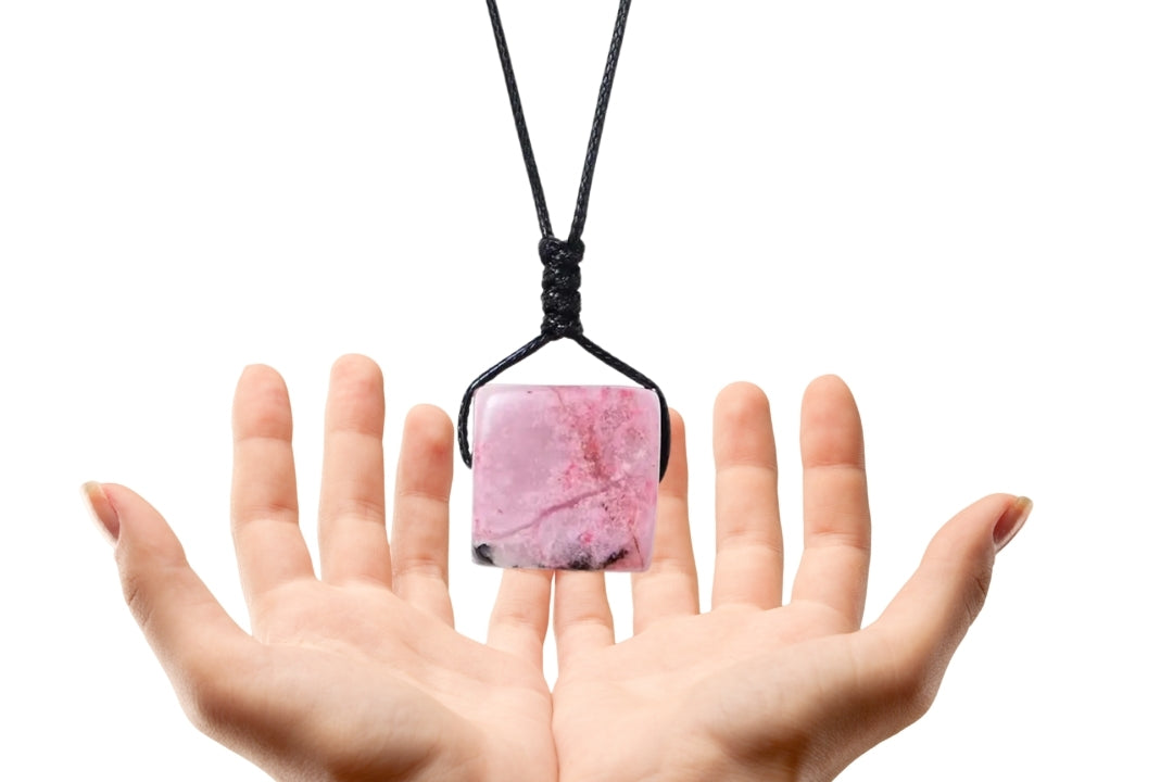 Rhodonite Crystal Necklace
