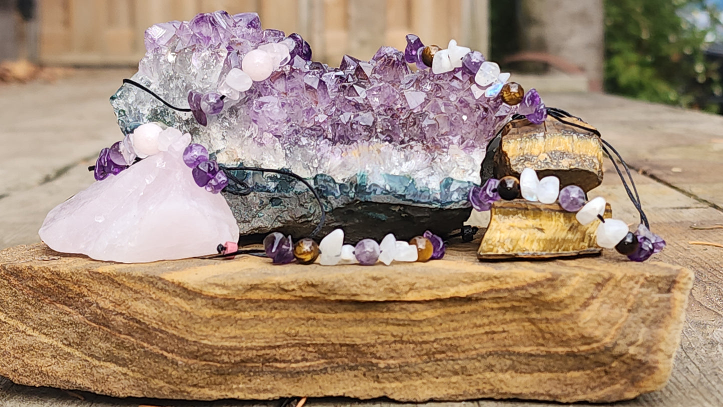 'Shine from Within' - Handcrafted Crystal Bracelet