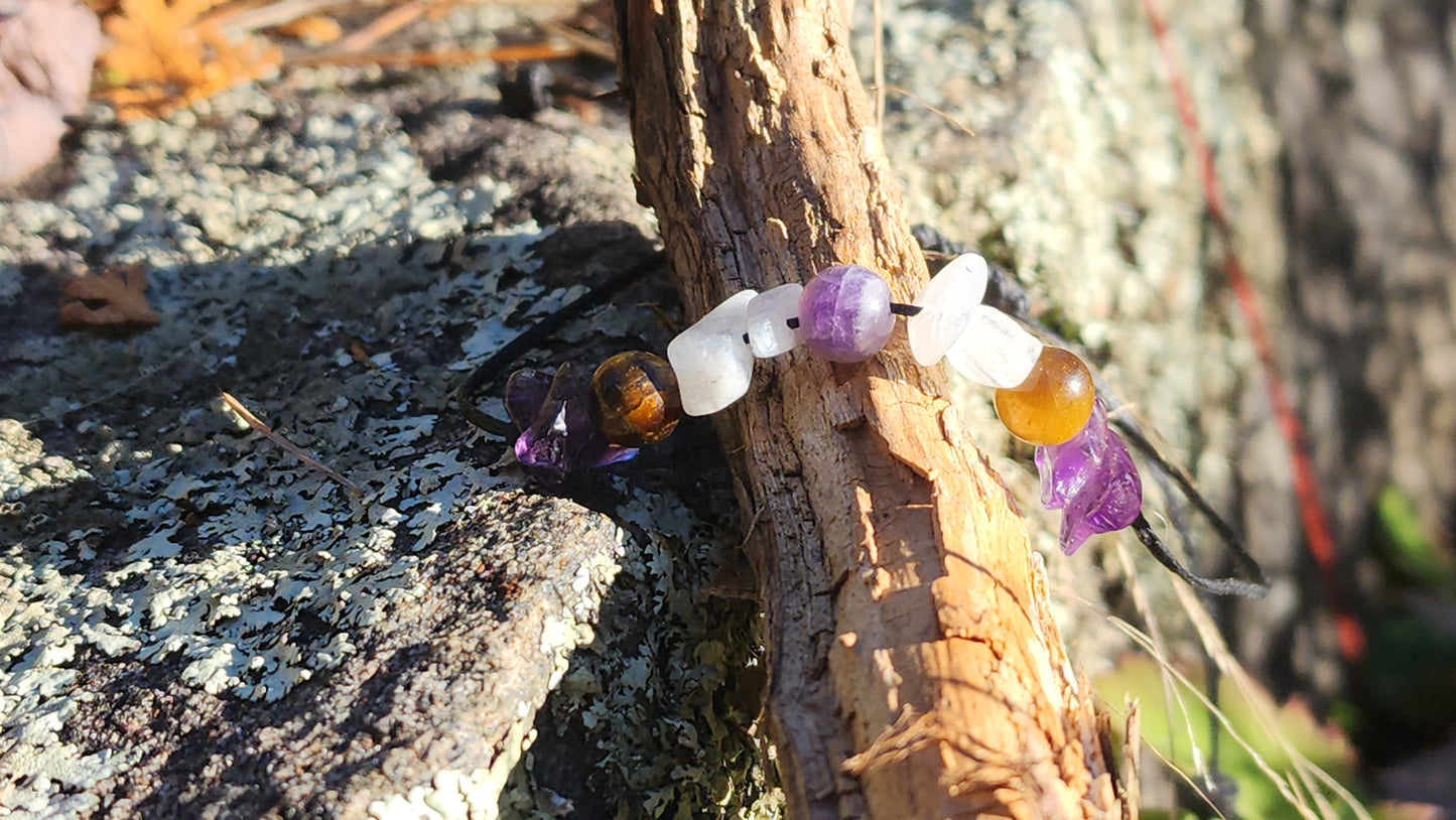 'Shine from Within' - Handcrafted Crystal Bracelet