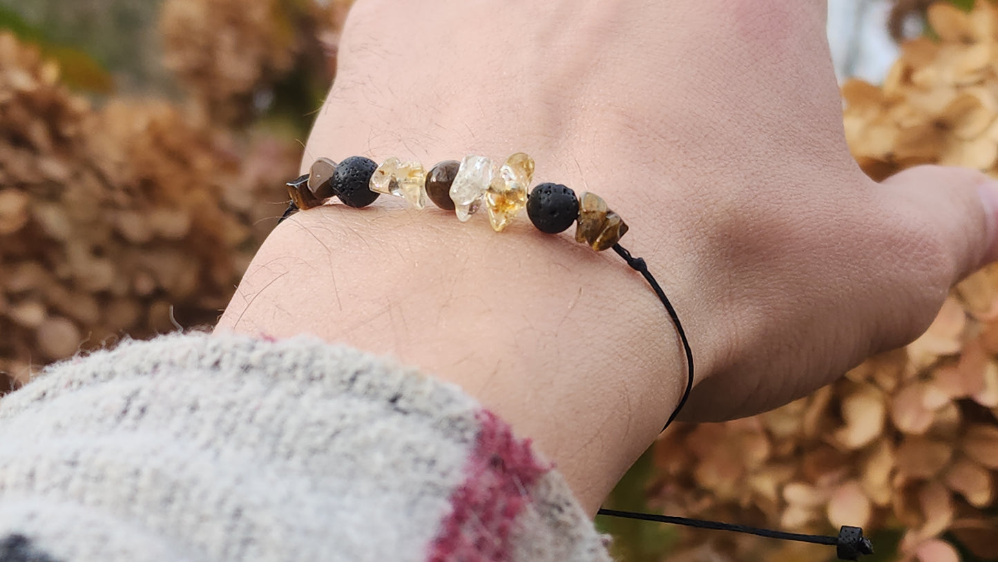 'Rise & Thrive' - Handcrafted Crystal Bracelet