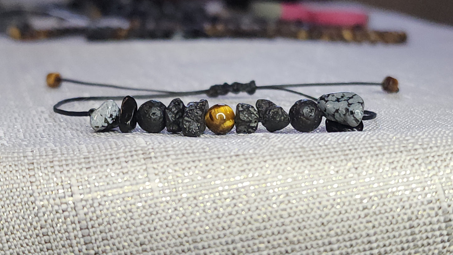 Unleash Your Warrior - Handcrafted Crystal Bracelet