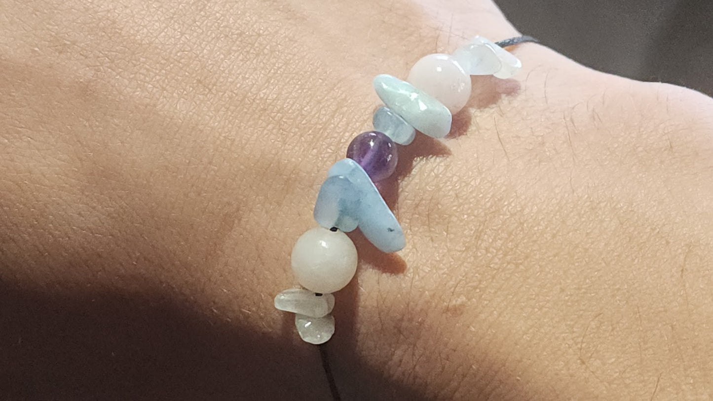 Water Sign | Astrology Crystal Bracelet for Cancer, Scorpio, Pisces