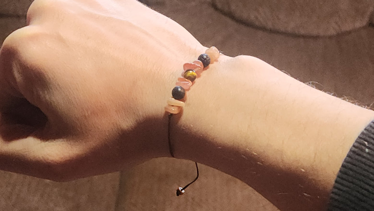 Fire Sign | Astrology Crystal Bracelet for Aries, Leo, Sagittarius