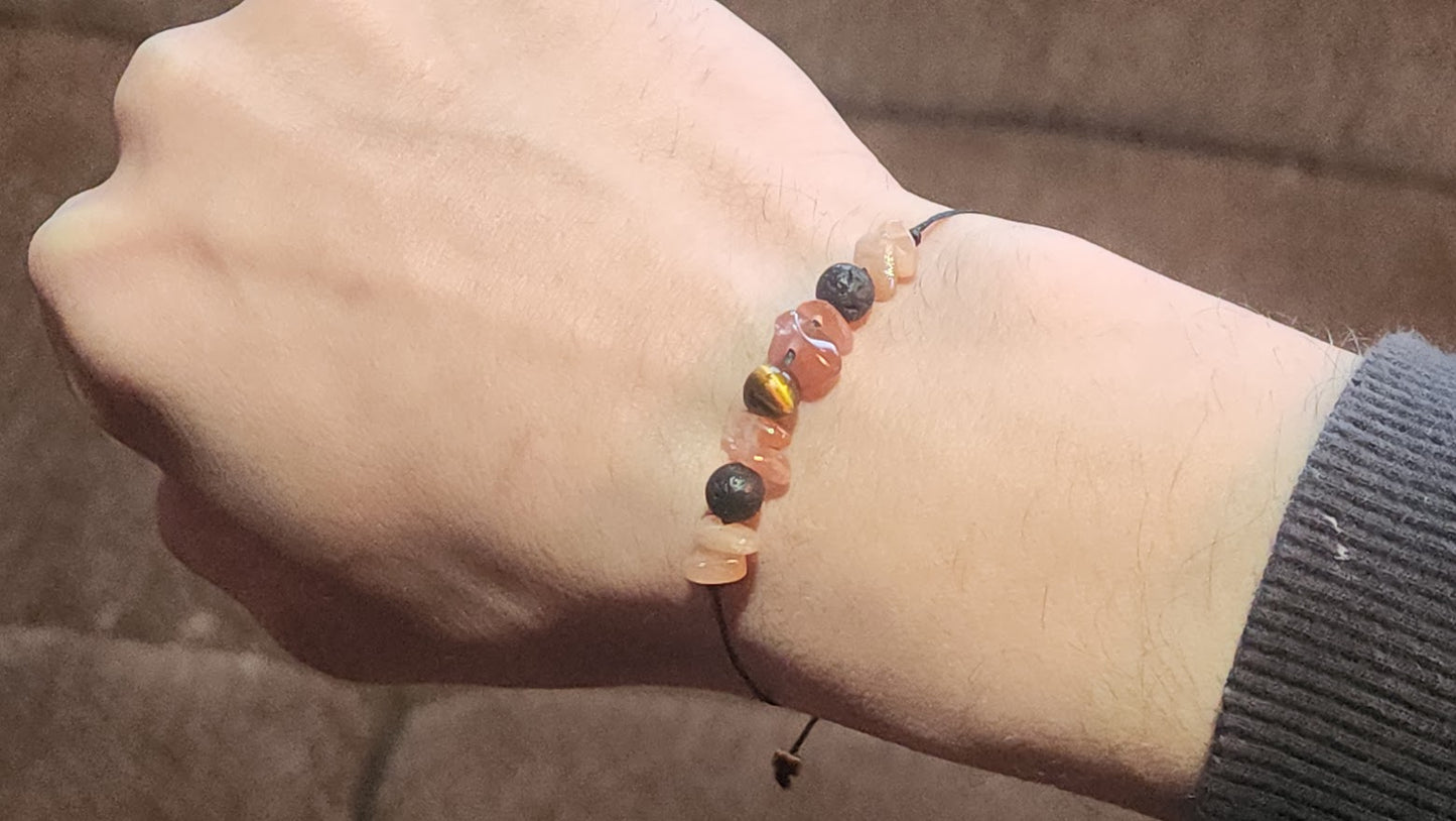 Fire Sign | Astrology Crystal Bracelet for Aries, Leo, Sagittarius