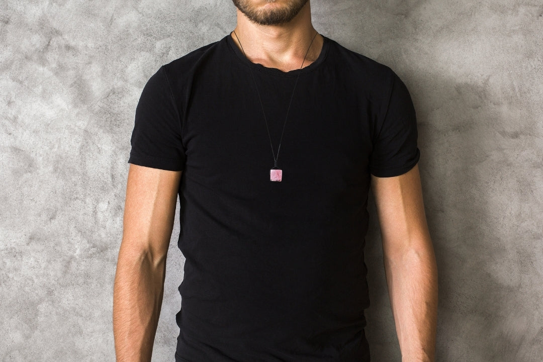 Rhodonite Crystal Necklace