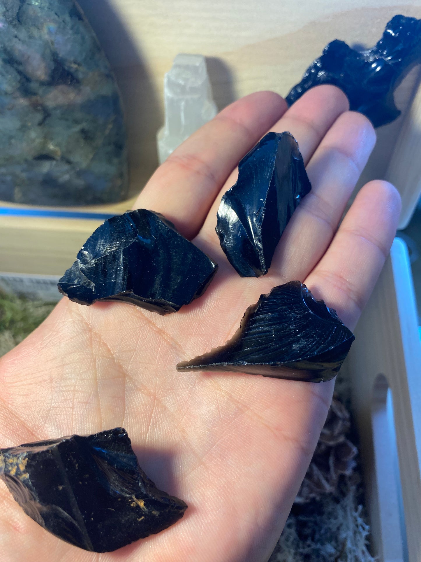 Obsidian Crystal Shards