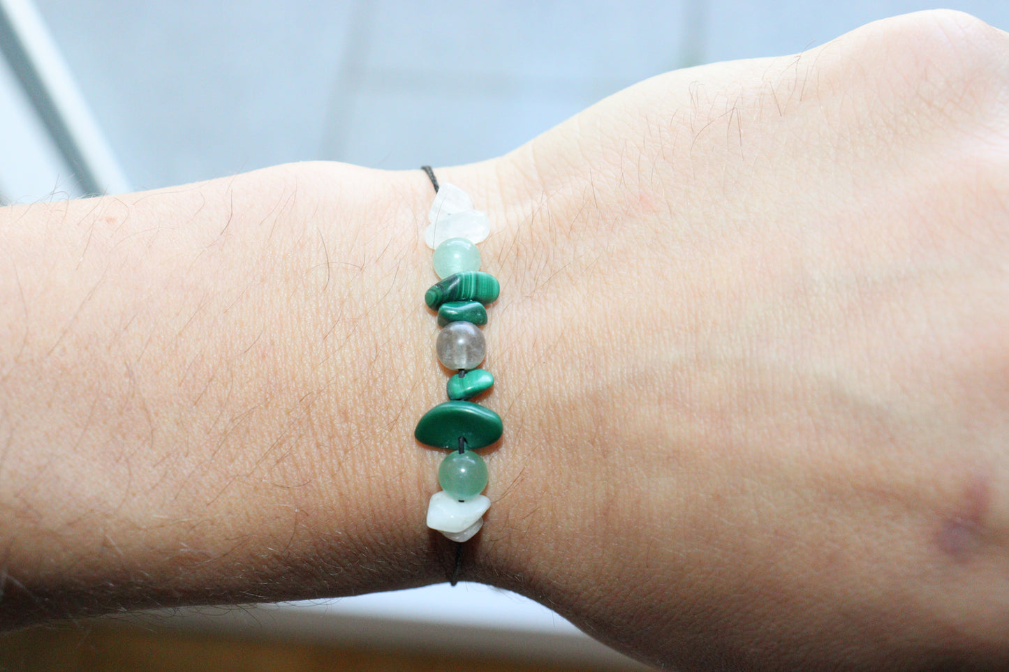 'New Leaves' - Handcrafted Crystal Bracelet
