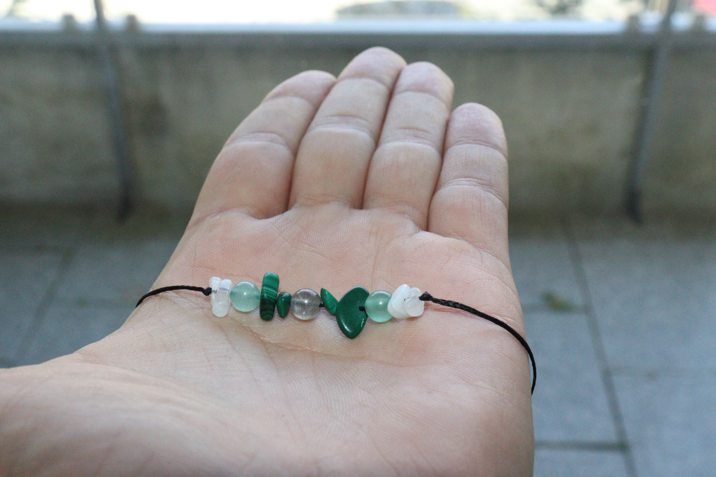 'New Leaves' - Handcrafted Crystal Bracelet