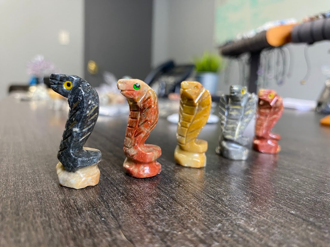 Soapstone Snake Carvings