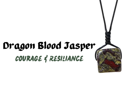 Dragon Blood Jasper Crystal Necklace