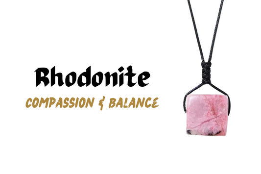 Rhodonite Crystal Necklace