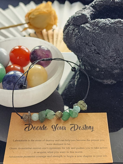 'Decide Your Destiny' - Handcrafted Crystal Bracelet Collection