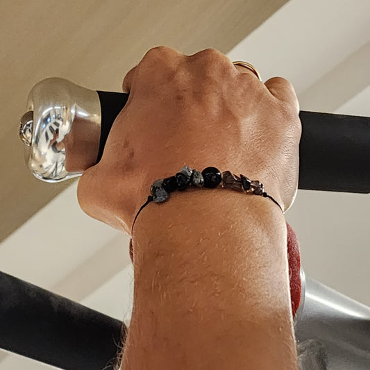 Life Takes Bravery - Handcrafted Crystal Bracelet