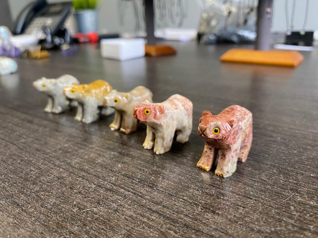 Soapstone Bear Carvings