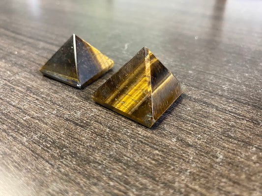 Tiger’s Eye Pyramids