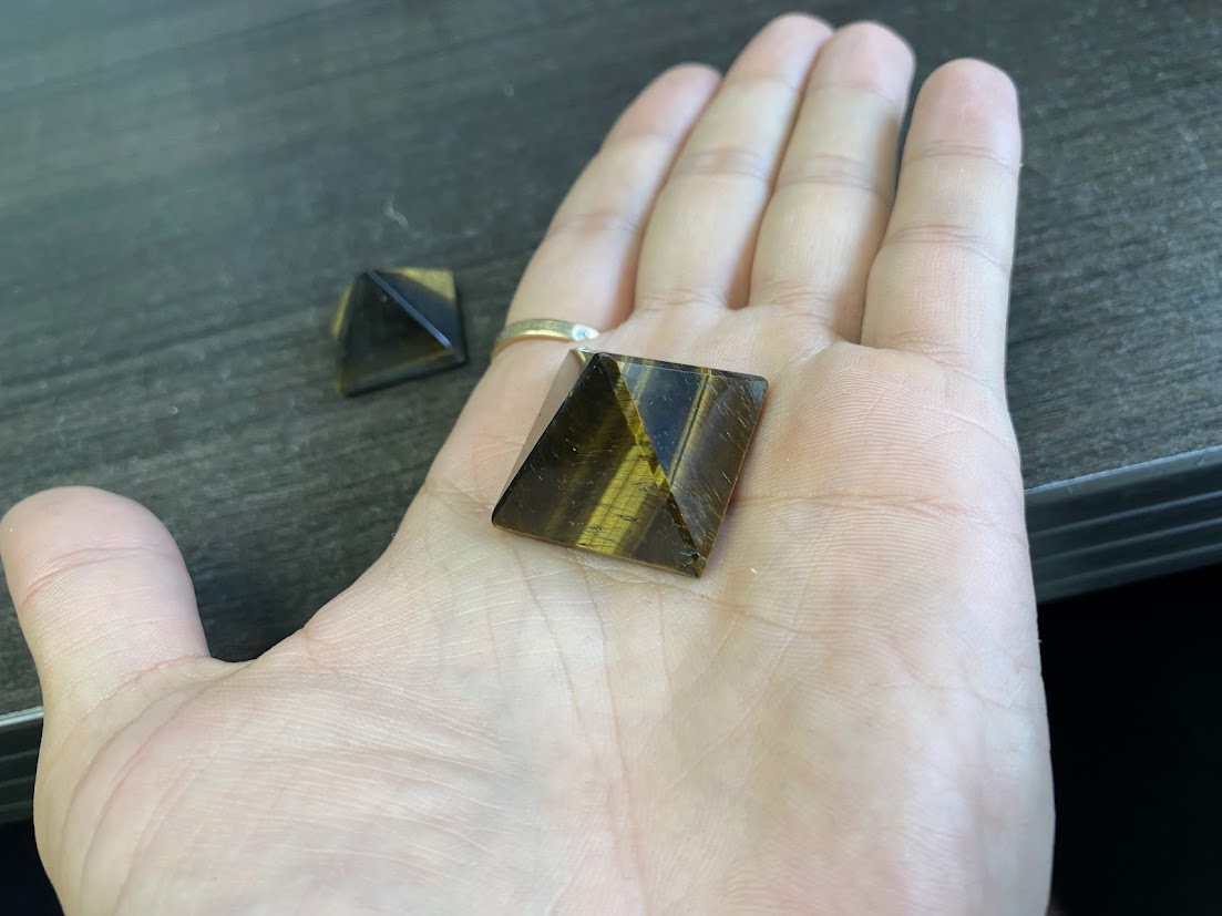 Tiger’s Eye Pyramids