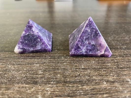 Lepidolite Pyramids