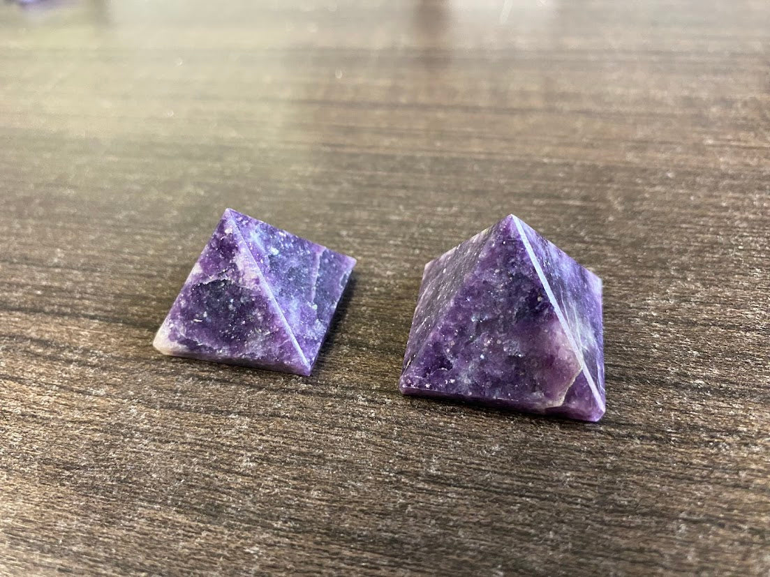 Lepidolite Pyramids