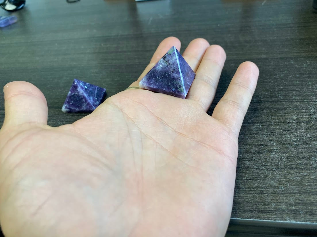Lepidolite Pyramids