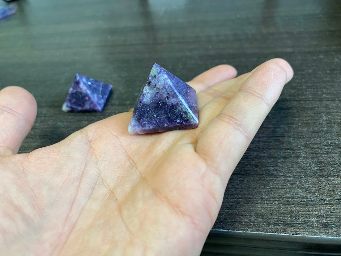 Lepidolite Pyramids