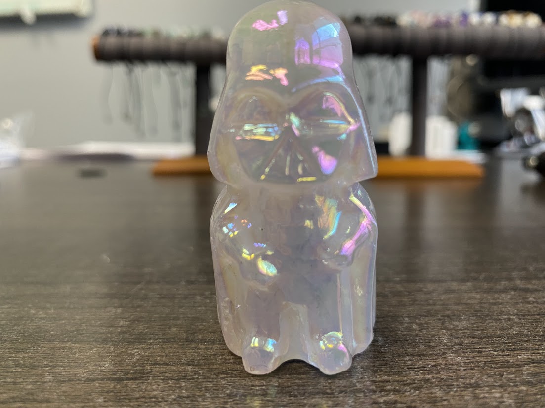 Dark Lord Angel Aura Quartz Carving