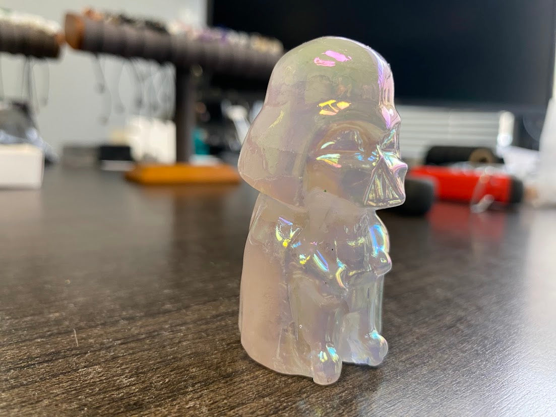 Dark Lord Angel Aura Quartz Carving