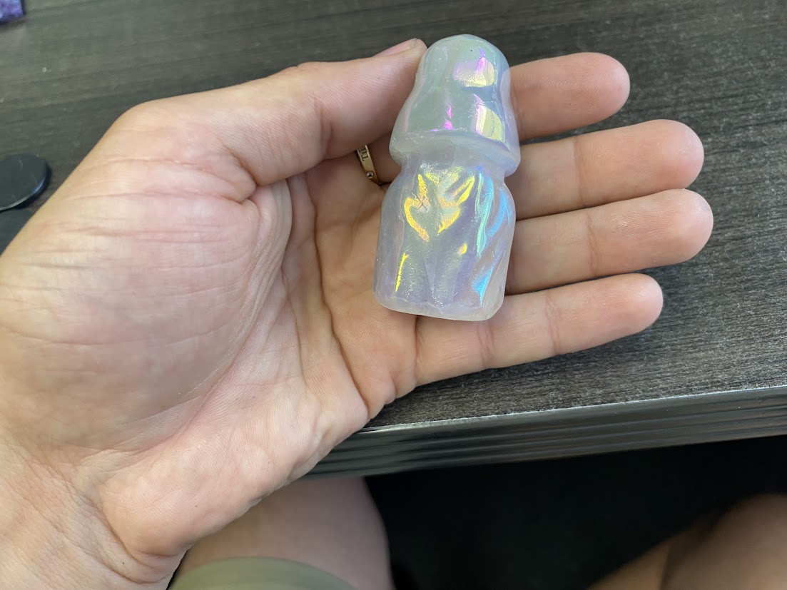 Dark Lord Angel Aura Quartz Carving