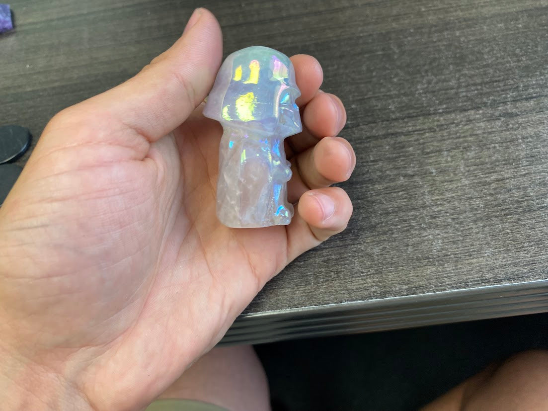 Dark Lord Angel Aura Quartz Carving
