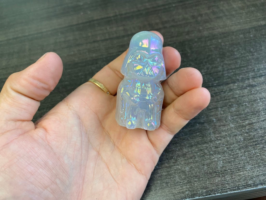 Dark Lord Angel Aura Quartz Carving