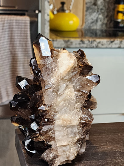 Large Smoky Quartz Cluster