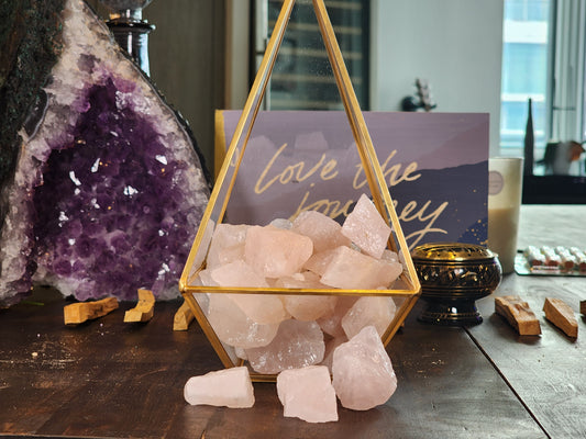 Rose Quartz Crystal Shards